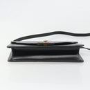 Christian Dior Shoulder Bag Leather Black Gold Auth BA13501-5