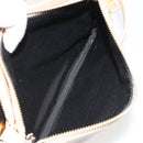 CELINE Trio Shoulder Bag Leather Beige Gold Auth BA13504V-24