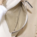 VALENTINO Studs Tote Bag Leather 2way White Gold Auth BA13505-11