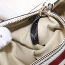 VALENTINO Studs Tote Bag Leather 2way White Gold Auth BA13505-12