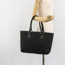 GUCCI GG Canvas Hand Bag Black Silver 113017 Auth BA13508-22