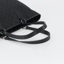 GUCCI GG Canvas Hand Bag Black Silver 113017 Auth BA13508-7
