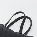 GUCCI GG Canvas Hand Bag Black Silver 113017 Auth BA13508-8