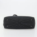 GUCCI GG Canvas Hand Bag Black Silver 113017 Auth BA13508-5