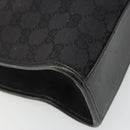 GUCCI GG Canvas Jackie Tote Bag Black Silver 002 1073 Auth BA13509A-9