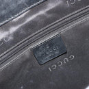 GUCCI GG Canvas Jackie Tote Bag Black Silver 002 1073 Auth BA13509A-18