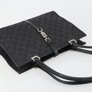 GUCCI GG Canvas Jackie Tote Bag Black Silver 002 1073 Auth BA13509A-6