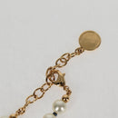 Christian Dior Necklace Pearl White Auth BA1350-10