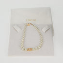 Christian Dior Necklace Pearl White Auth BA1350-11