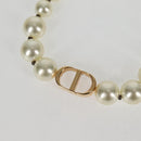 Christian Dior Necklace Pearl White Auth BA1350-3