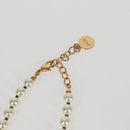 Christian Dior Necklace Pearl White Auth BA1350-5
