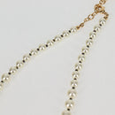 Christian Dior Necklace Pearl White Auth BA1350-9