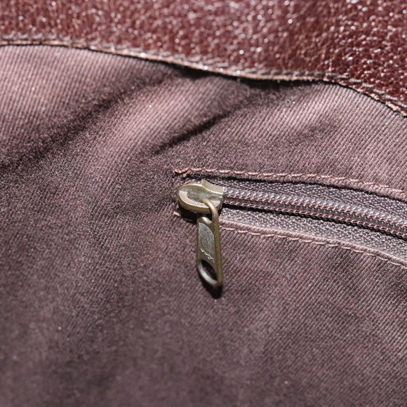 GUCCI GG Canvas Tote Bag Beige Silver Auth BA13511