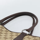 GUCCI GG Canvas Tote Bag Beige Silver Auth BA13511-8