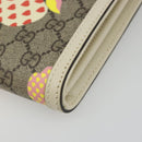 GUCCI GG Supreme Children's Bag PVC Leather Beige Gold 625782 Auth BA13514V-11
