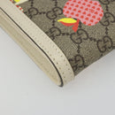 GUCCI GG Supreme Children's Bag PVC Leather Beige Gold 625782 Auth BA13514V-12