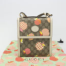 GUCCI GG Supreme Children's Bag PVC Leather Beige Gold 625782 Auth BA13514V-27