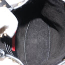 VALENTINO Studs Hand Bag Leather 2way Black Gold Auth BA13515V-12