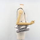 CHANEL La Pausa Chain Bag Patent leather White Silver CC Auth BA13516SAM-25