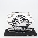 CHANEL La Pausa Chain Bag Patent leather White Silver CC Auth BA13516SAM-26