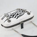 CHANEL La Pausa Chain Bag Patent leather White Silver CC Auth BA13516SAM-6