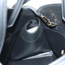 Salvatore Ferragamo Gancini Bag Harako leather 2way Black Gold Auth BA13517M-22