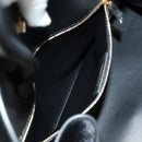 Salvatore Ferragamo Gancini Bag Harako leather 2way Black Gold Auth BA13517M-24