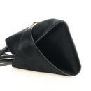 Salvatore Ferragamo Gancini Bag Harako leather 2way Black Gold Auth BA13517M-4
