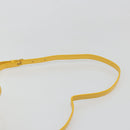 Gianni Versace Hand Bag Leather 2way Yellow Gold Auth BA13518-16