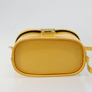 Gianni Versace Hand Bag Leather 2way Yellow Gold Auth BA13518-7
