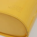 Gianni Versace Hand Bag Leather 2way Yellow Gold Auth BA13518-17