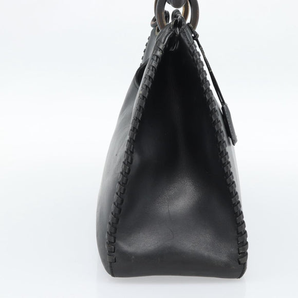 GUCCI Shoulder Bag Leather Black 106236 Auth BA13519