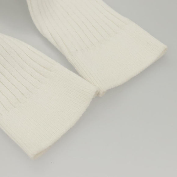 CHANEL One Piece Knitted Fabrics White CC Auth BA1351AM