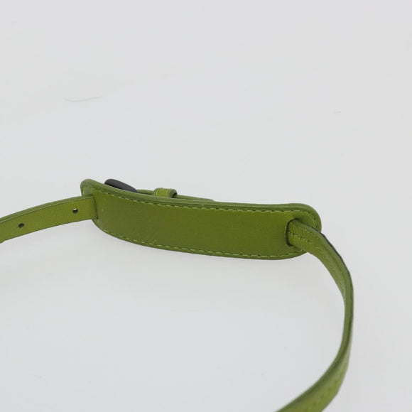 BOTTEGA VENETA INTRECCIATO Shoulder Bag Leather Green Auth BA13520V