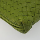 BOTTEGA VENETA INTRECCIATO Shoulder Bag Leather Green Auth BA13520V-16