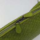 BOTTEGA VENETA INTRECCIATO Shoulder Bag Leather Green Auth BA13520V-19