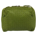 BOTTEGA VENETA INTRECCIATO Shoulder Bag Leather Green Auth BA13520V-13