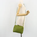BOTTEGA VENETA INTRECCIATO Shoulder Bag Leather Green Auth BA13520V-25