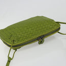 BOTTEGA VENETA INTRECCIATO Shoulder Bag Leather Green Auth BA13520V-6
