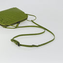 BOTTEGA VENETA INTRECCIATO Shoulder Bag Leather Green Auth BA13520V-7
