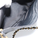 CHANEL Chain Matelasse Shoulder Bag Caviar Skin Black Gold CC Auth BA13522A-21