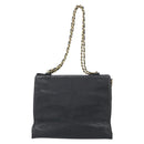 CHANEL Chain Matelasse Shoulder Bag Caviar Skin Black Gold CC Auth BA13522A-3