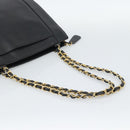 CHANEL Chain Matelasse Shoulder Bag Caviar Skin Black Gold CC Auth BA13522A-7