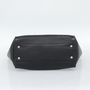 Salvatore Ferragamo Gancini Tote Bag Leather Black Gold Auth BA13523A-5
