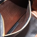 Salvatore Ferragamo Gancini Tote Bag Leather Black Gold Auth BA13523A-23
