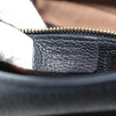 Salvatore Ferragamo Gancini Tote Bag Leather Black Gold Auth BA13523A-12