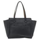 Salvatore Ferragamo Gancini Tote Bag Leather Black Gold Auth BA13523A-2