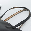 Salvatore Ferragamo Gancini Tote Bag Leather Black Gold Auth BA13523A-8