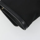 Salvatore Ferragamo Schoudertas Canvas Zwart Goud Auth BA13524V-16