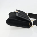 Salvatore Ferragamo Shoulder Bag Canvas Black Gold Auth BA13524V-3